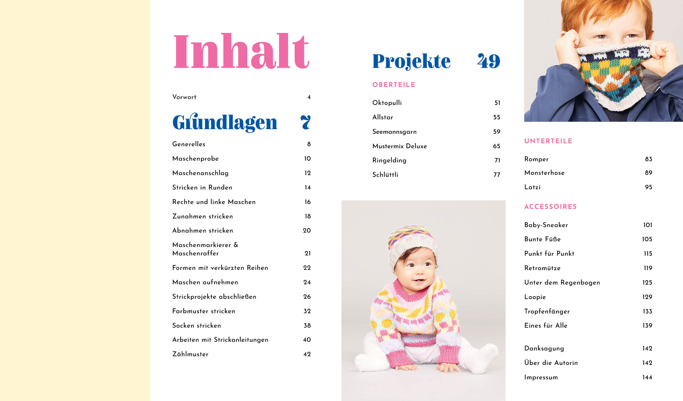 Einfach stricken mit Klimperklein – für Babys und Kids