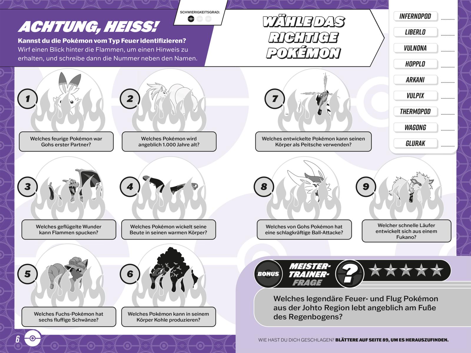 Pokémon Activity-Buch: Das ultimative Quizbuch