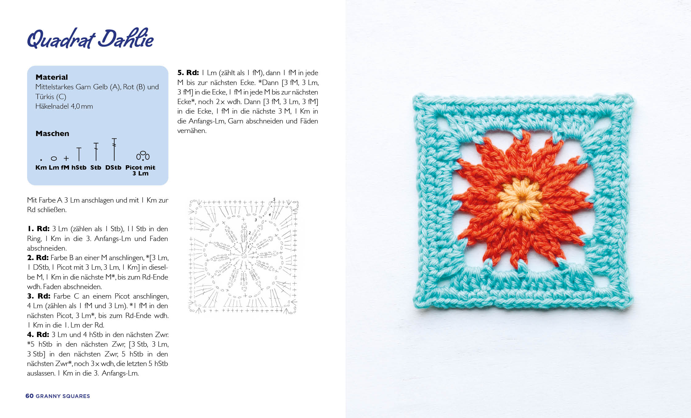 Musterbibel Granny Squares: Blumenzauber