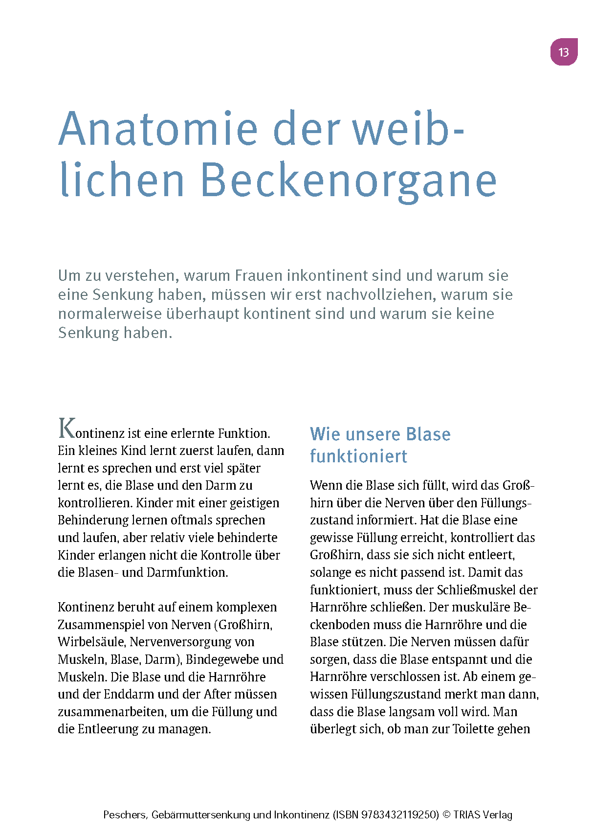 Frauengesundheit: Gebärmuttersenkung und Inkontinenz