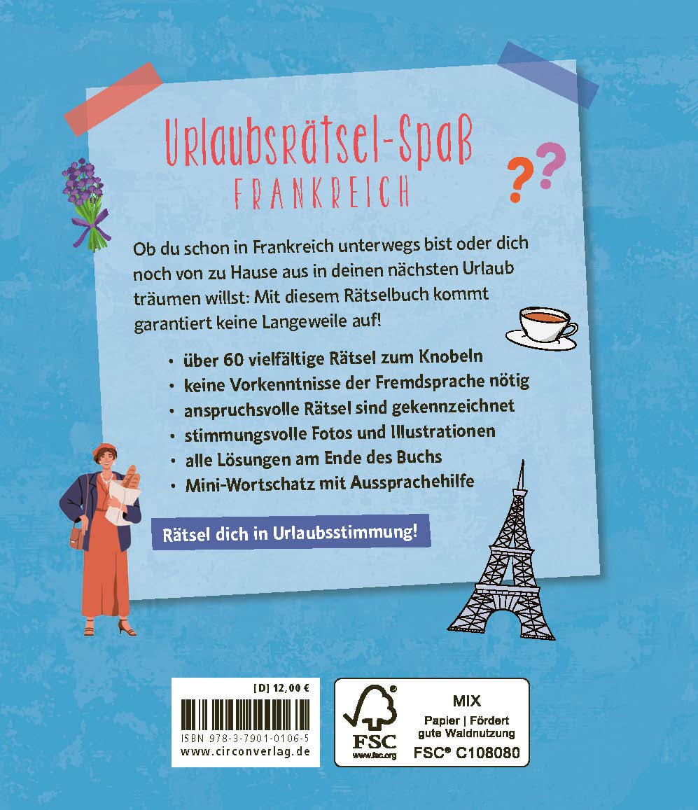 Urlaubsrätsel-Spaß Frankreich
