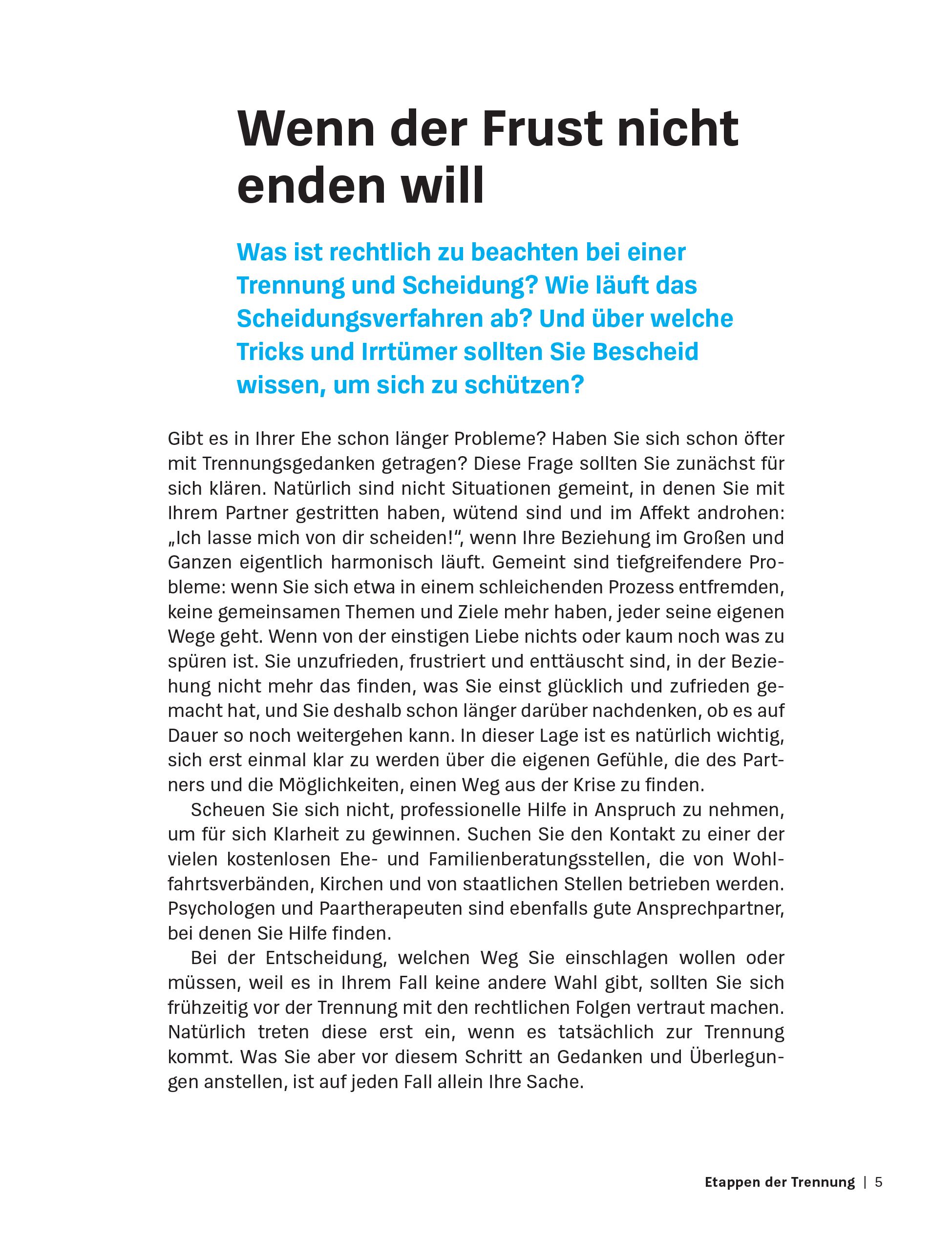 Hilfe bei Scheidung und Trennung