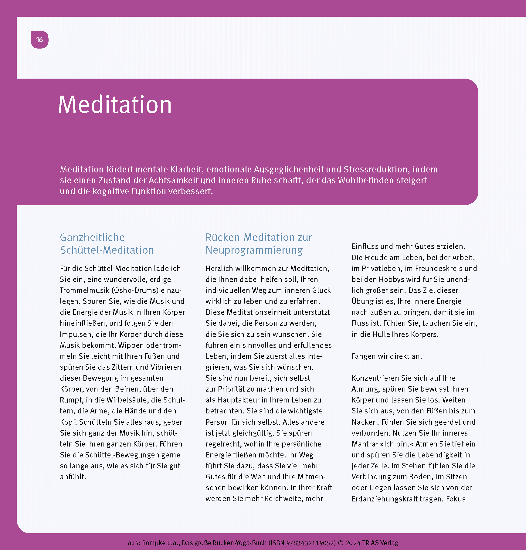 Das große Rücken-Yoga-Buch