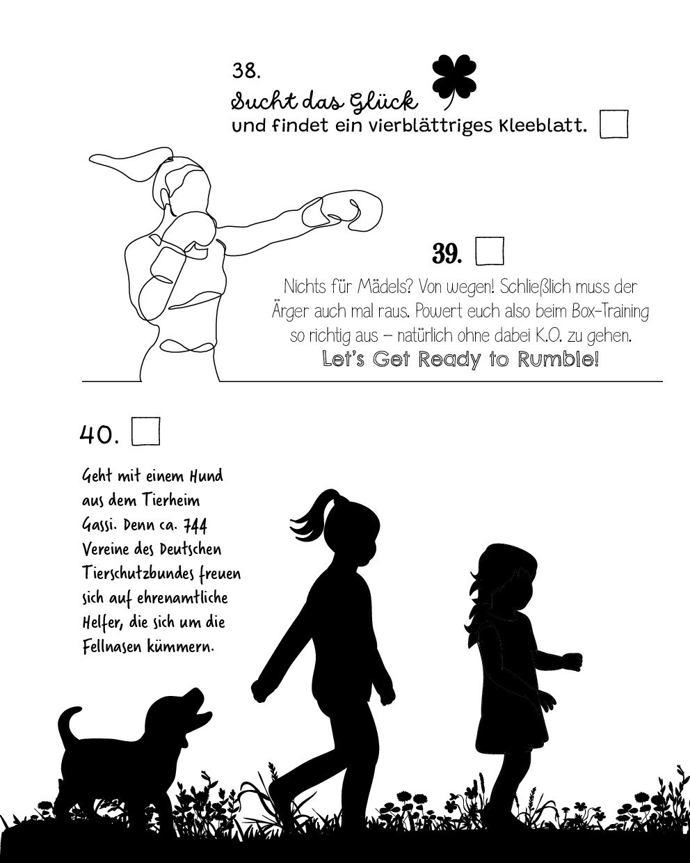 Die Bucket List für Freundinnen