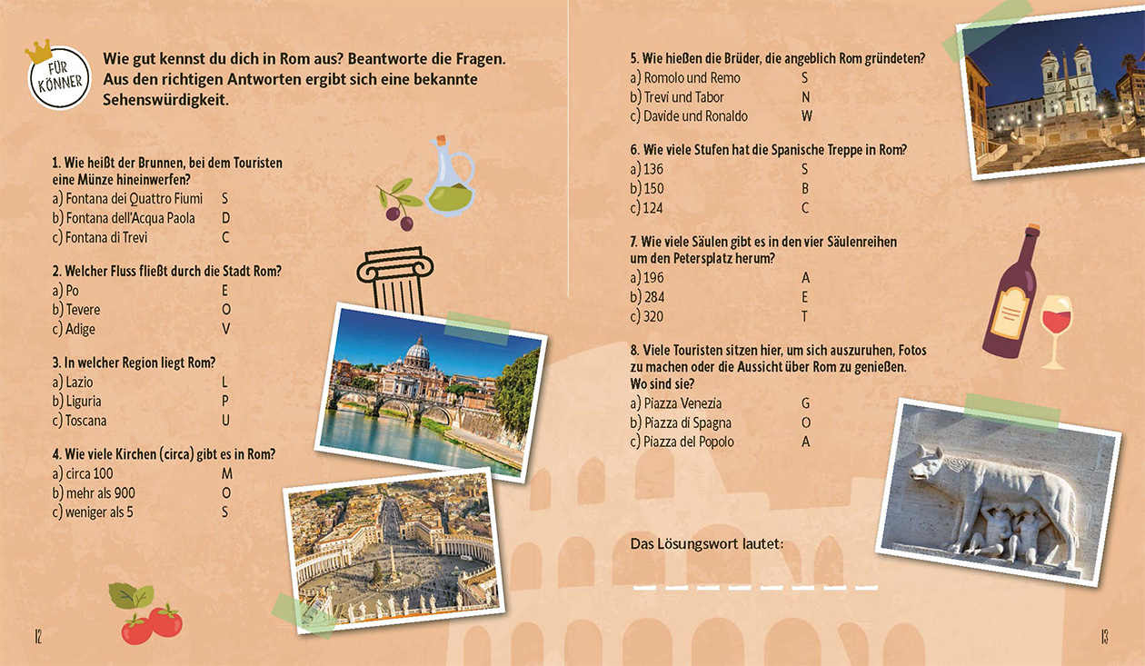 Urlaubsrätsel-Spaß Italien