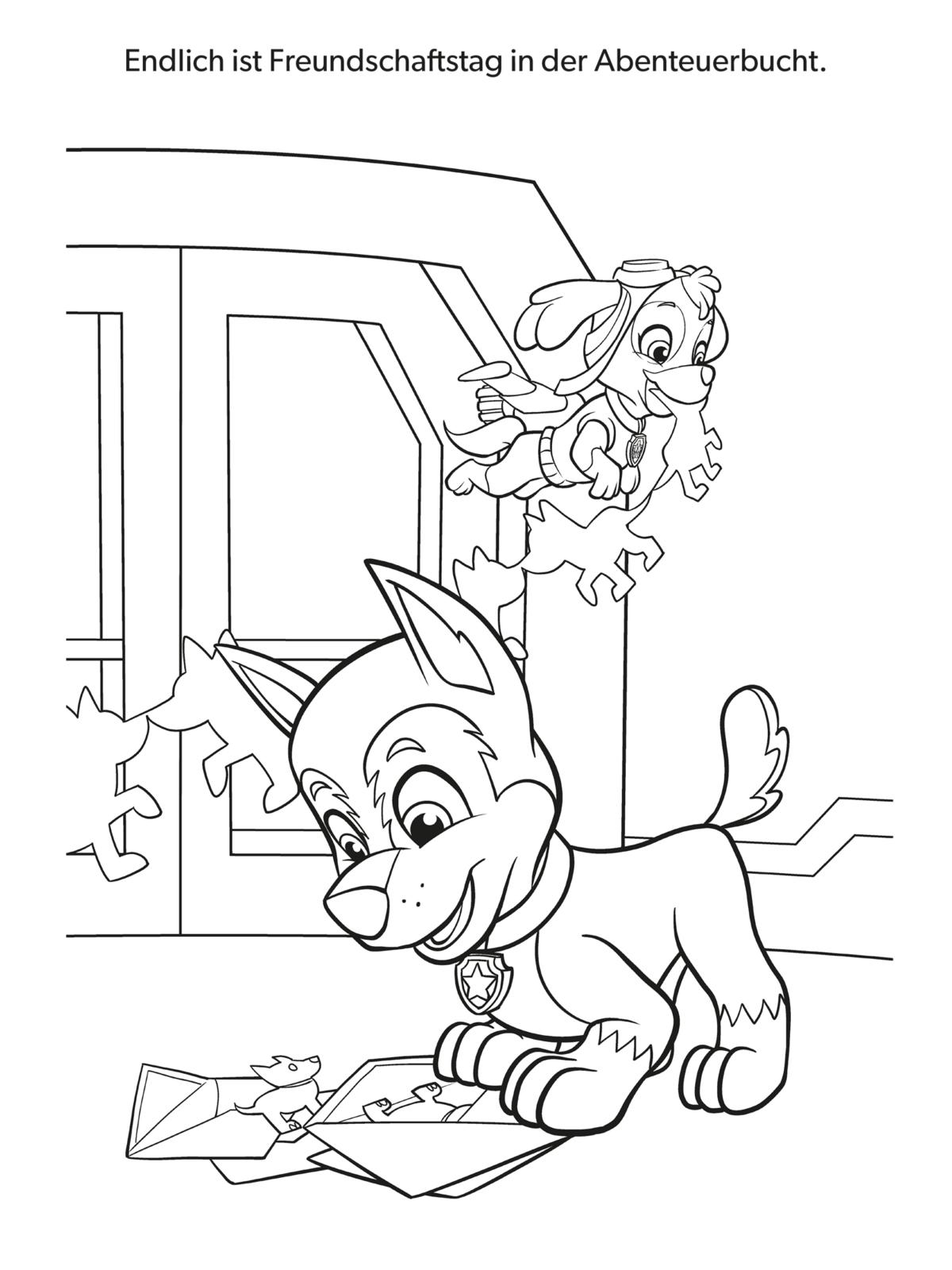 PAW Patrol: Malbuch mit Fensterstickern