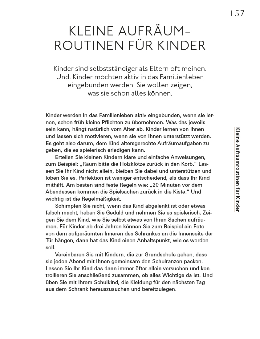 Ordnung für immer