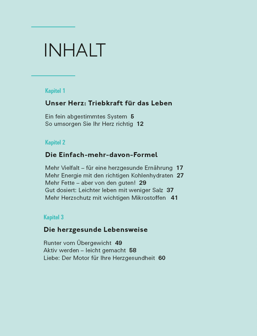 Ernährung für das Herz