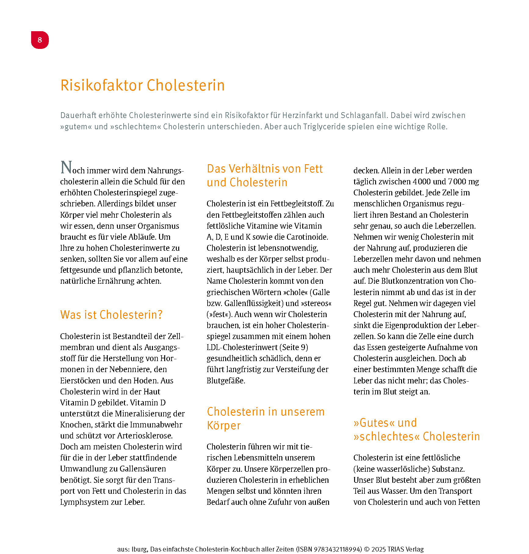 Das einfachste Cholesterin-Kochbuch aller Zeiten
