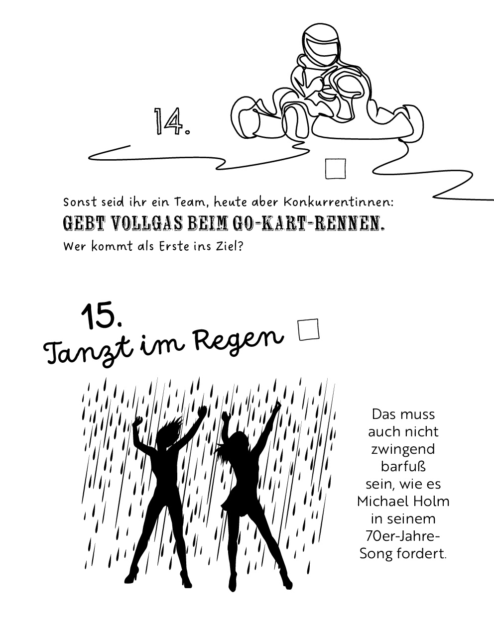 Die Bucket List für Freundinnen