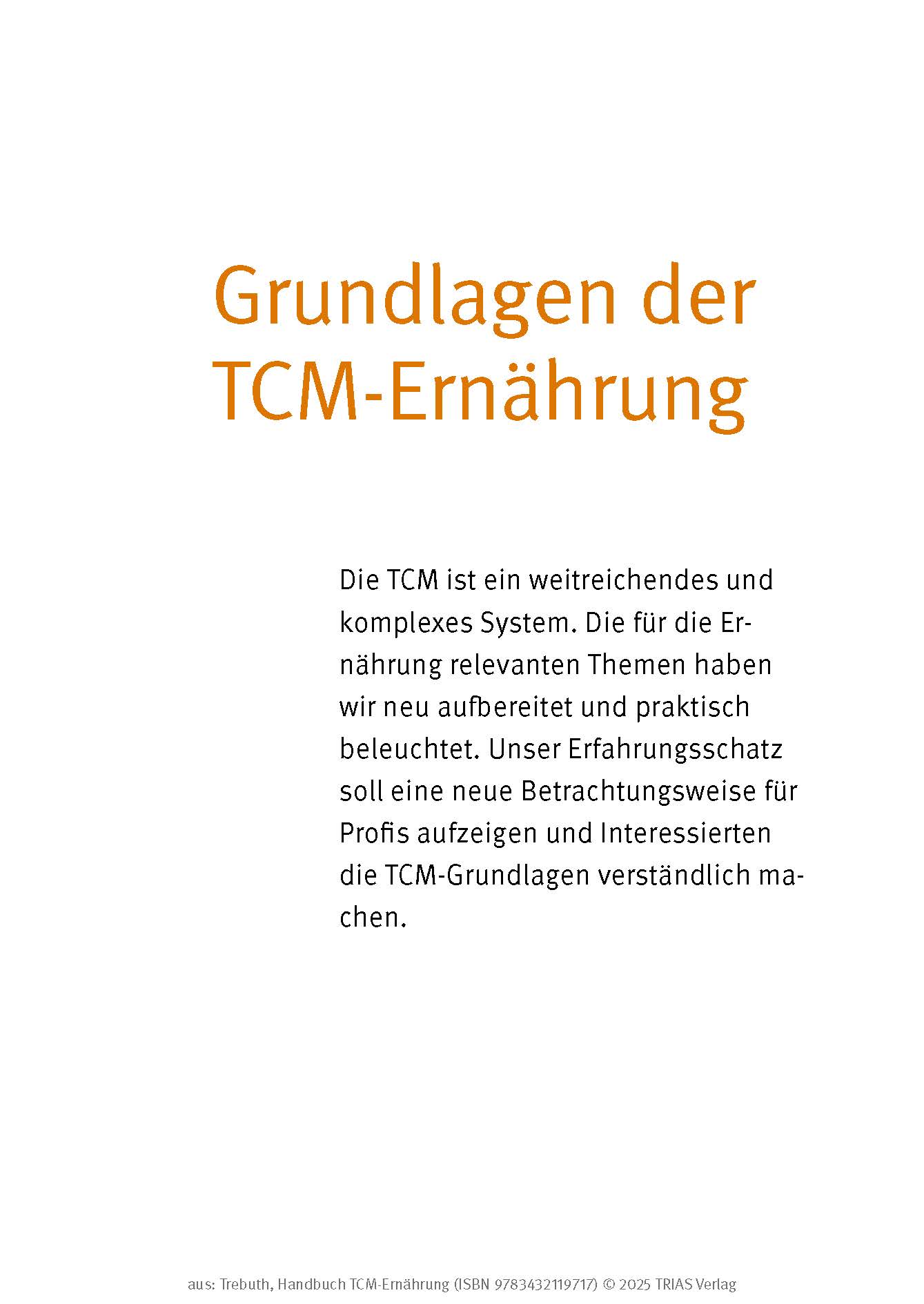 Handbuch TCM-Ernährung
