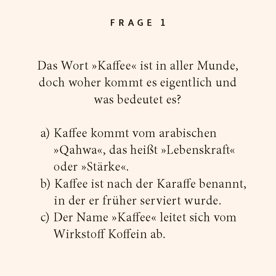 Kaffee-Quiz