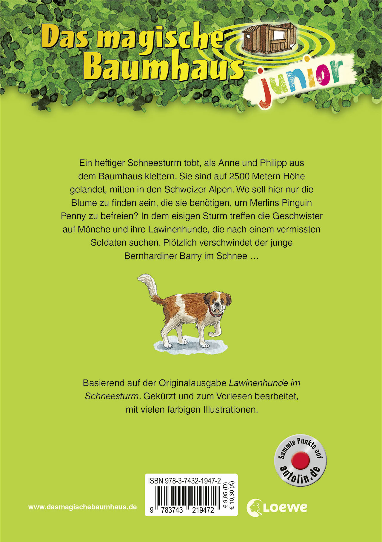Das magische Baumhaus junior (Band 40) - Lawinenhunde im Einsatz