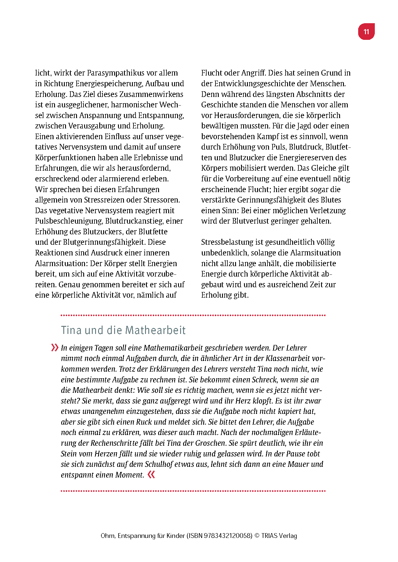 Entspannung für Kinder