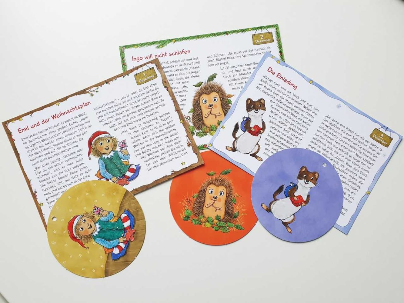 Wichtel Emil und die Waldtiere. 24 Geschichten zum Vorlesen im Advent. Für Kinder von 3 bis 6