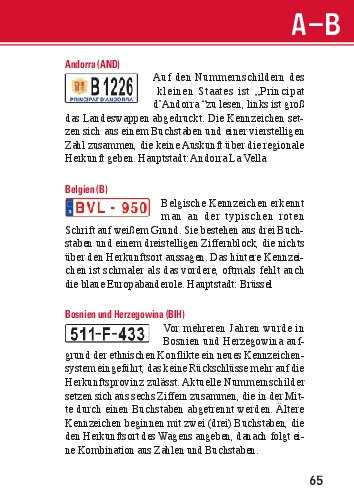 Auto-Kennzeichen (Autokennzeichen)