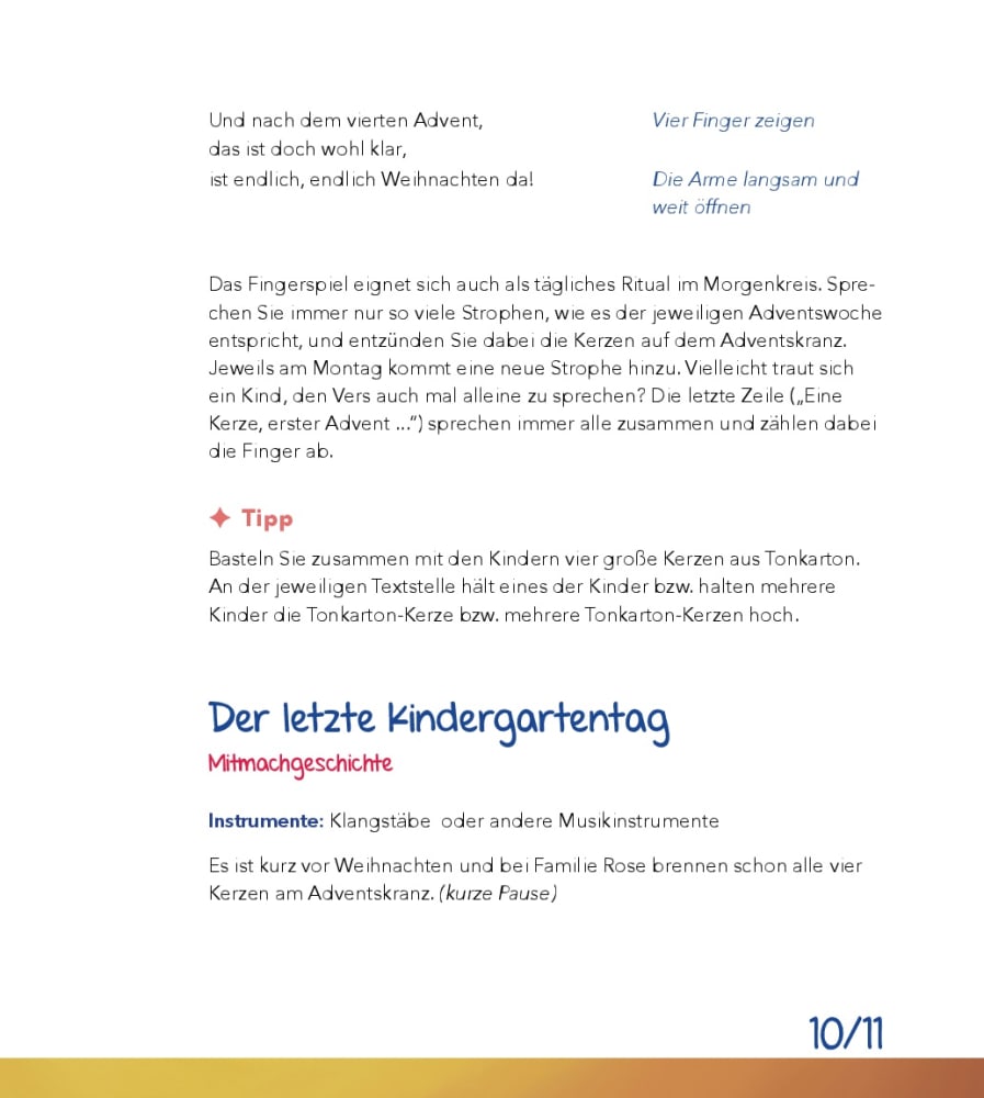 Advent und Weihnachten feiern in der Kita, m. Audio-CD