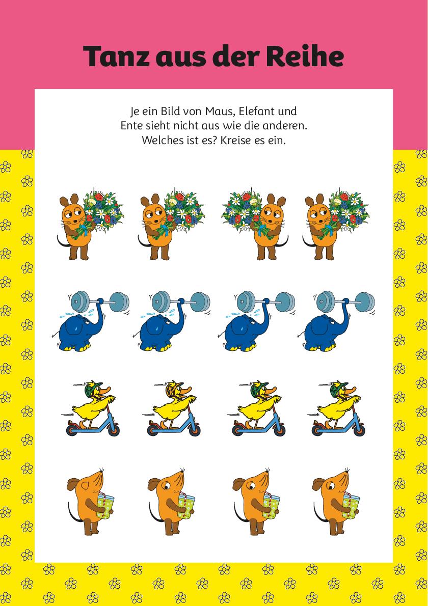 Bunte Rätsel mit der Maus