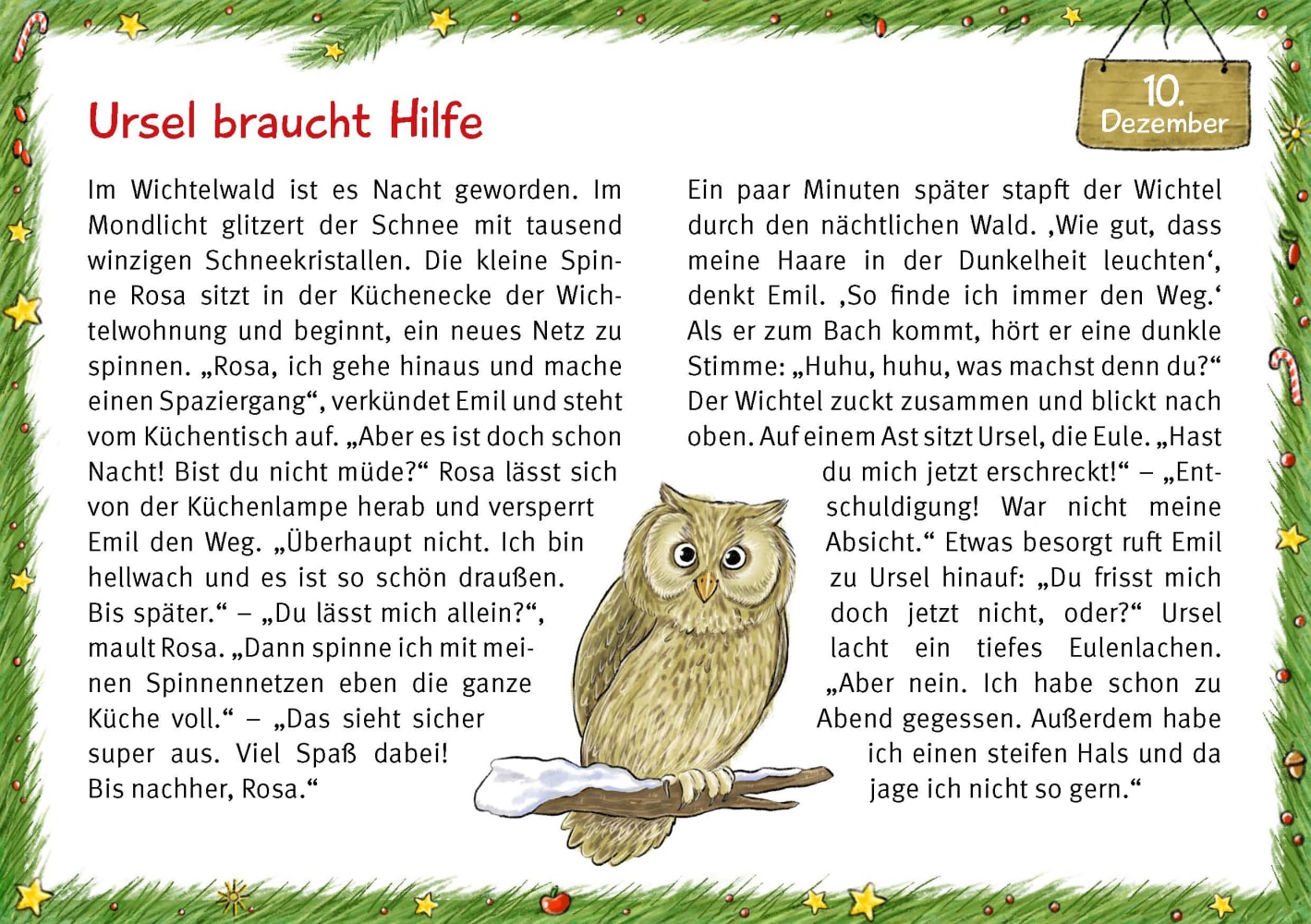 Wichtel Emil und die Waldtiere. 24 Geschichten zum Vorlesen im Advent. Für Kinder von 3 bis 6