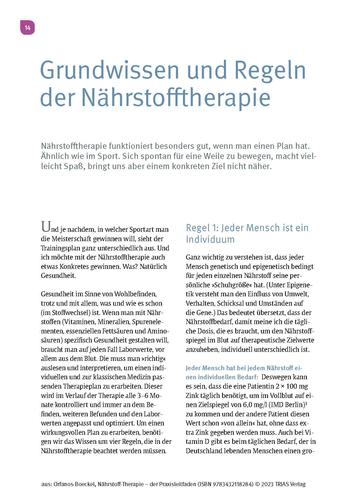 Nährstoff-Therapie - Der Praxisleitfaden