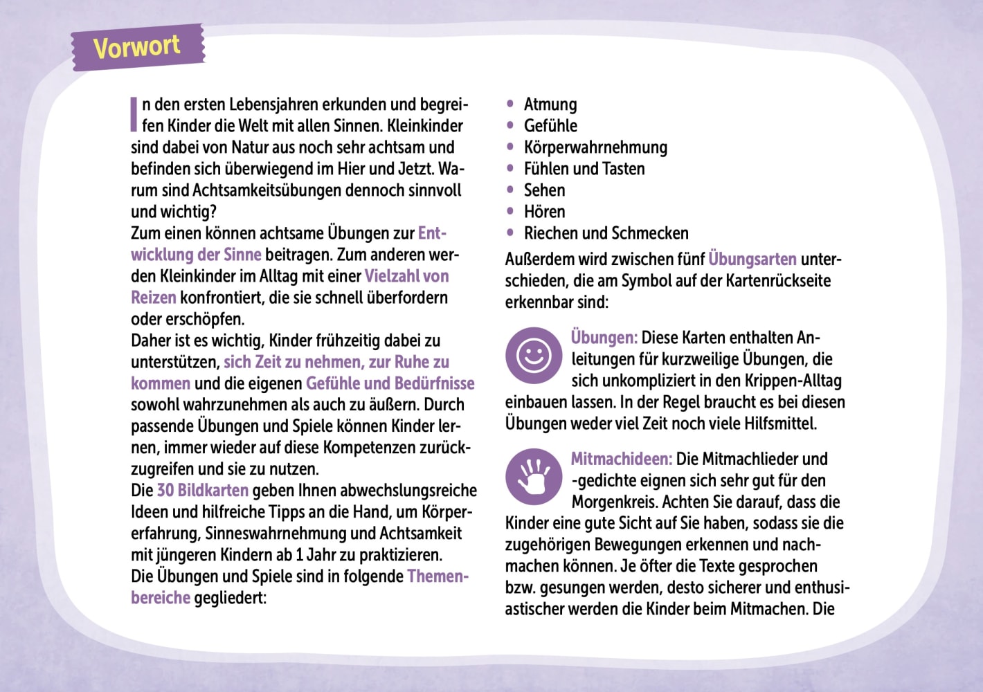 Sinnesförderung und Achtsamkeit für Krippenkinder