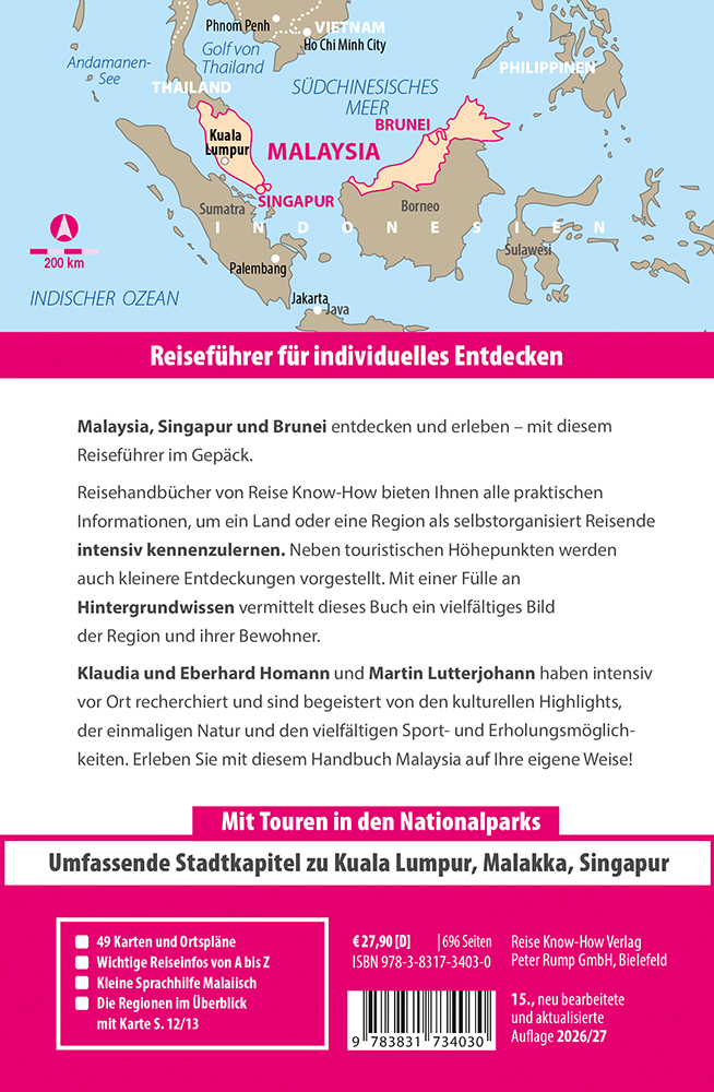 Reise Know-How Reiseführer Malaysia mit Singapur und Brunei