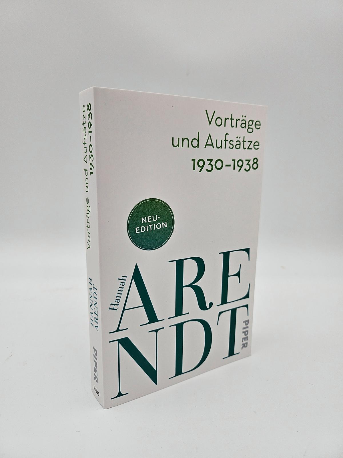 Vorträge und Aufsätze 1930–1938