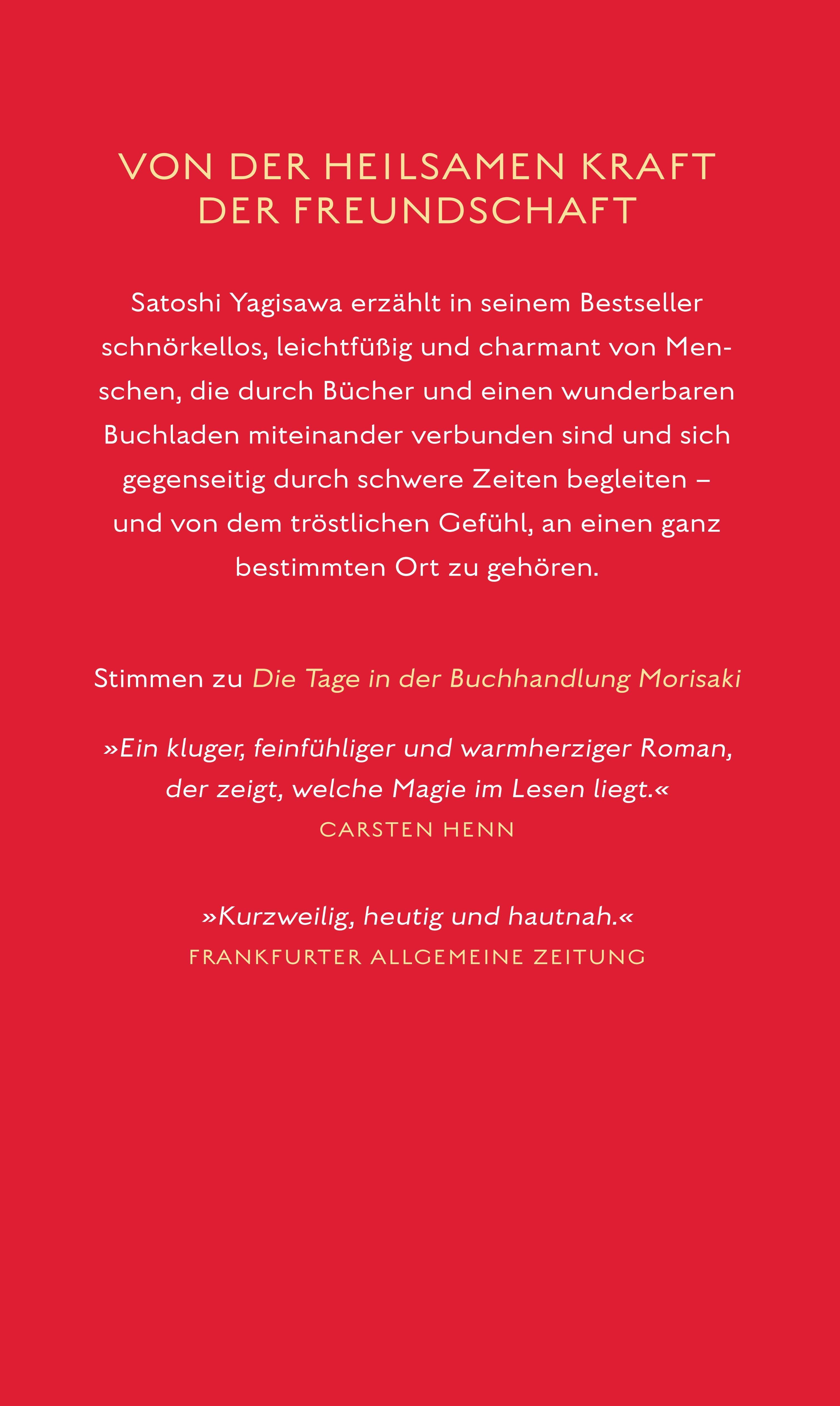 Die Abende in der Buchhandlung Morisaki