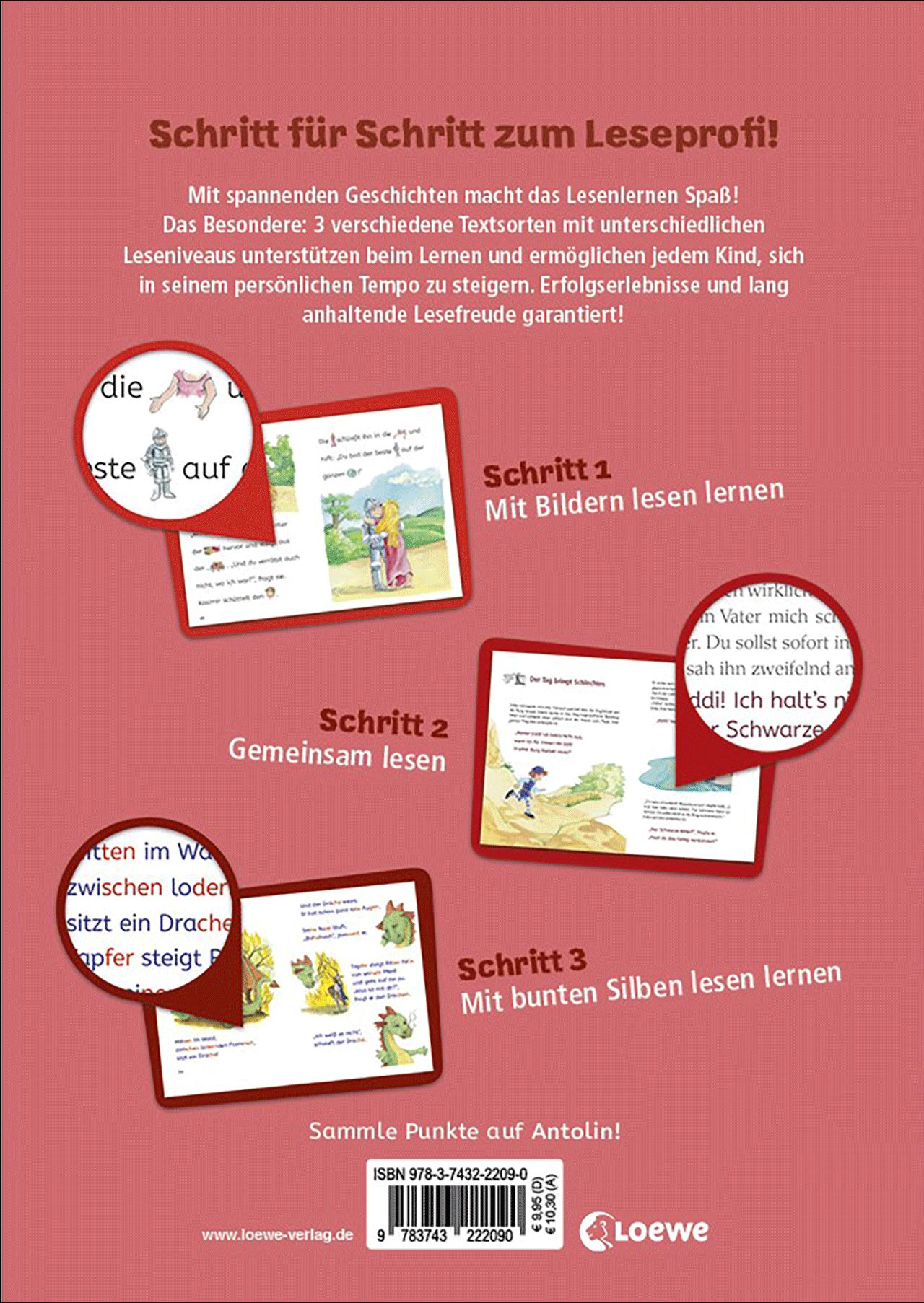Lesenlernen in 3 Schritten - Die schönsten Rittergeschichten