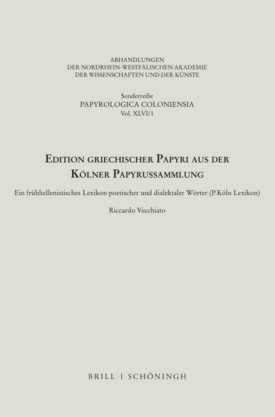 Edition griechischer Papyri aus der Kölner Papyrussammlung