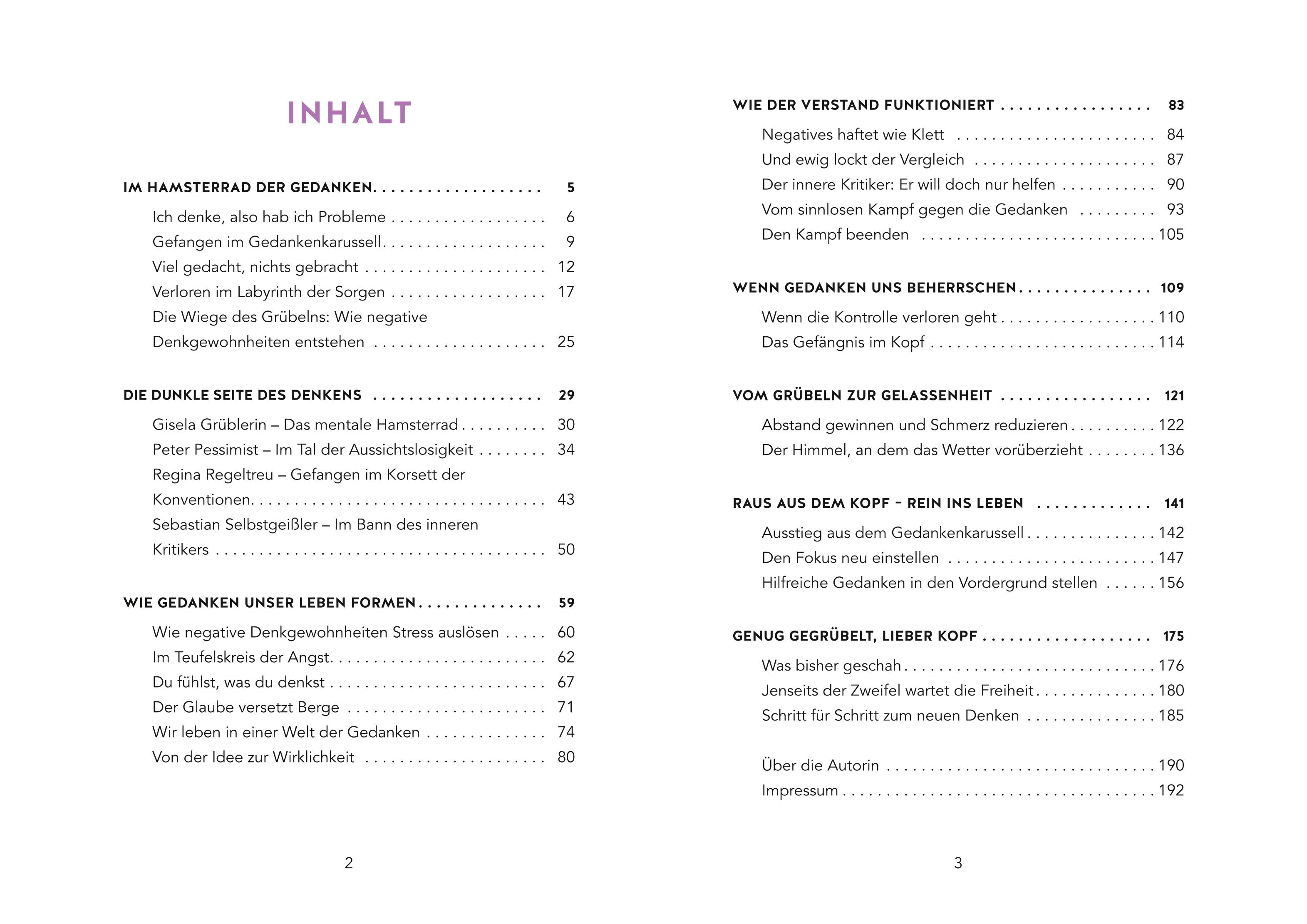 Genug gegrübelt, lieber Kopf!