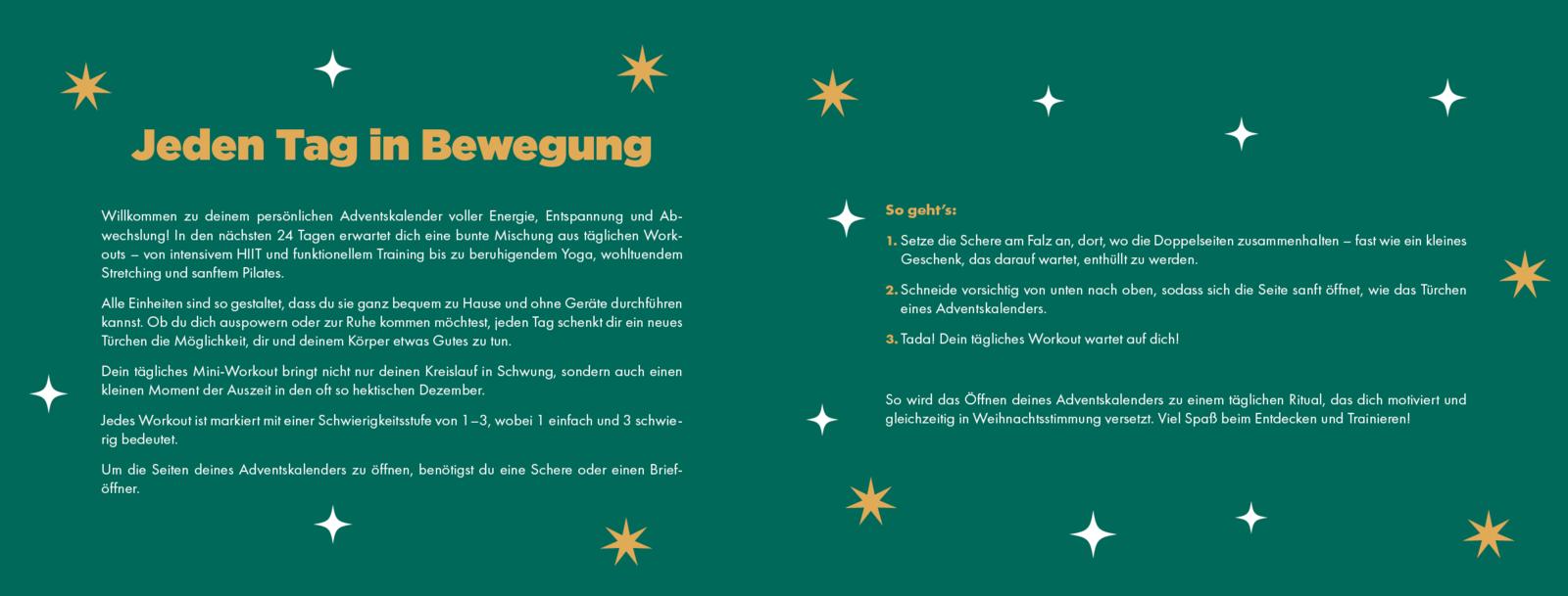 24 Workouts für den Advent