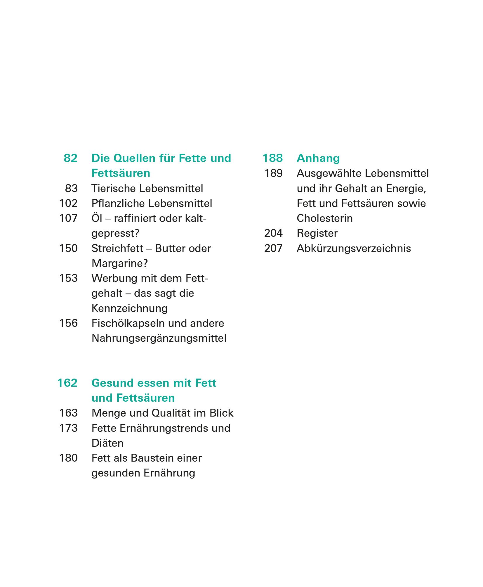 Fette und Fettsäuren