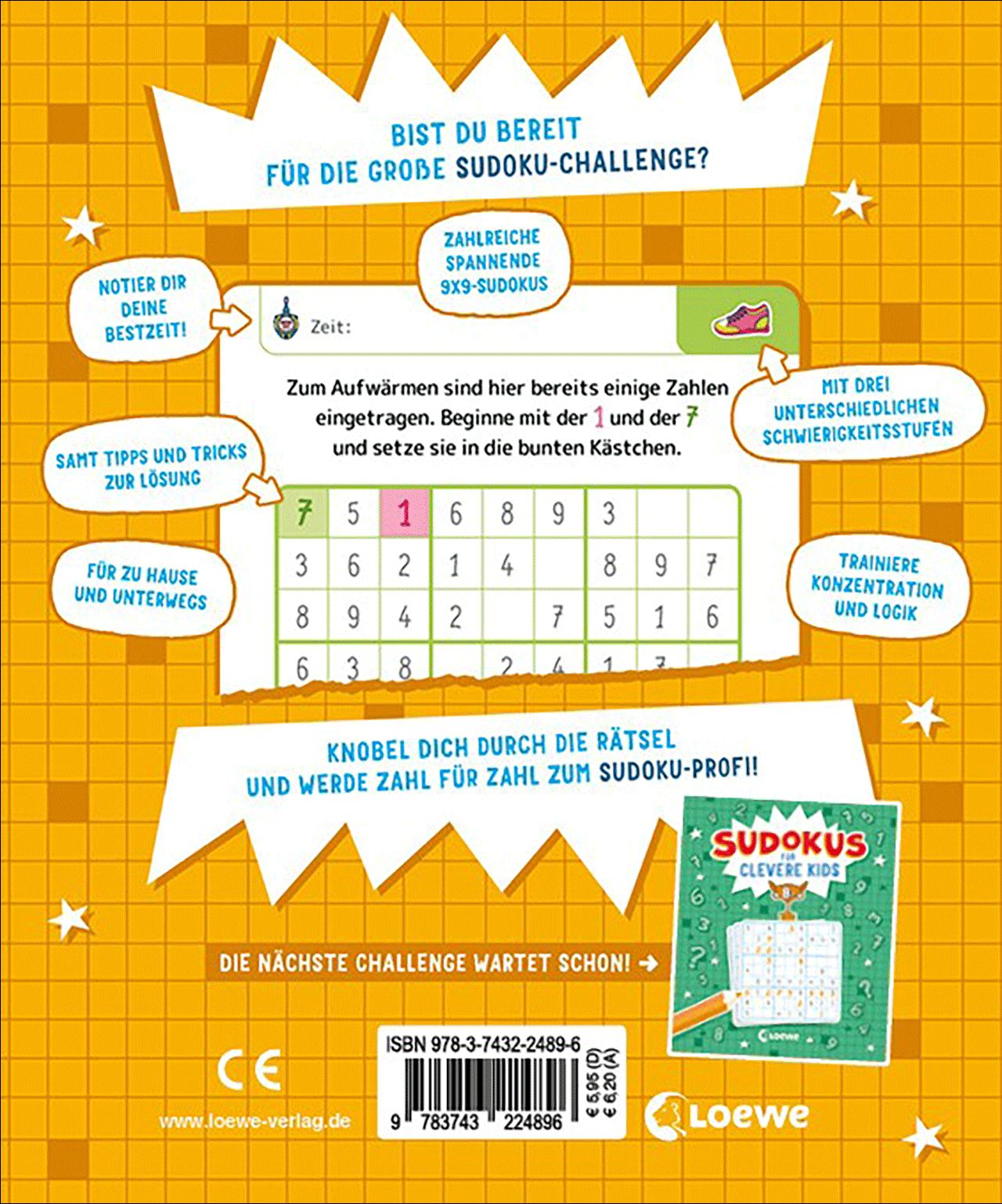 Sudokus für clevere Kids 7+ [gelb]