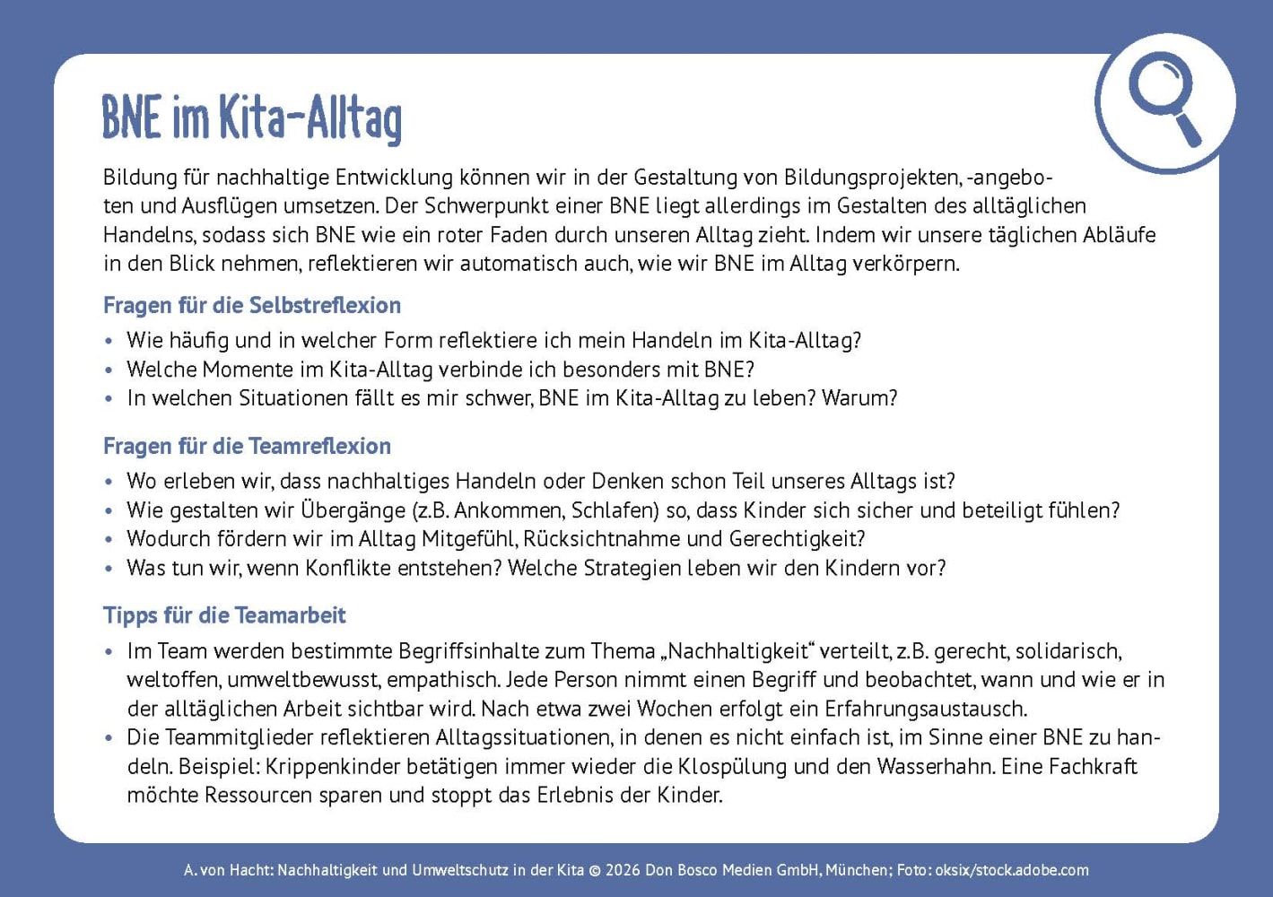 Nachhaltigkeit und Umweltschutz in der Kita