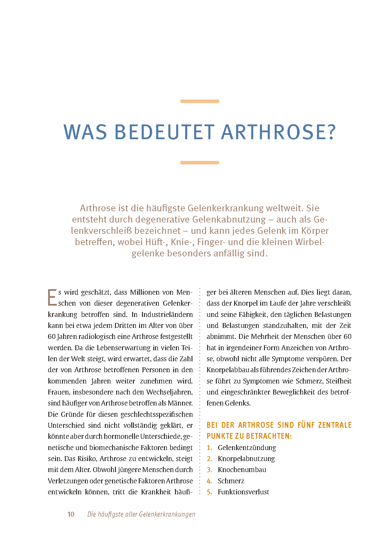 Expertenwissen: Arthrose