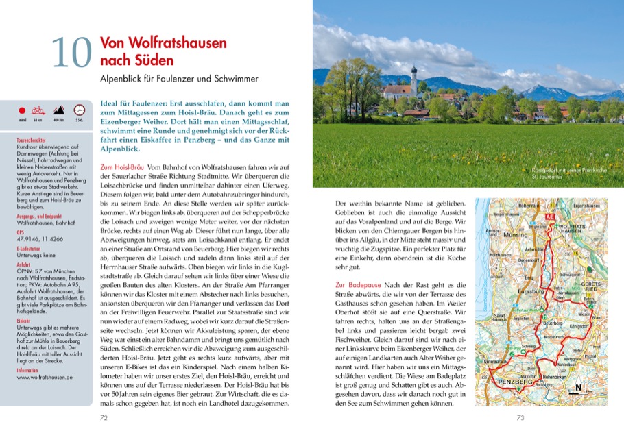 Leichte E-Bike-Touren Oberbayern