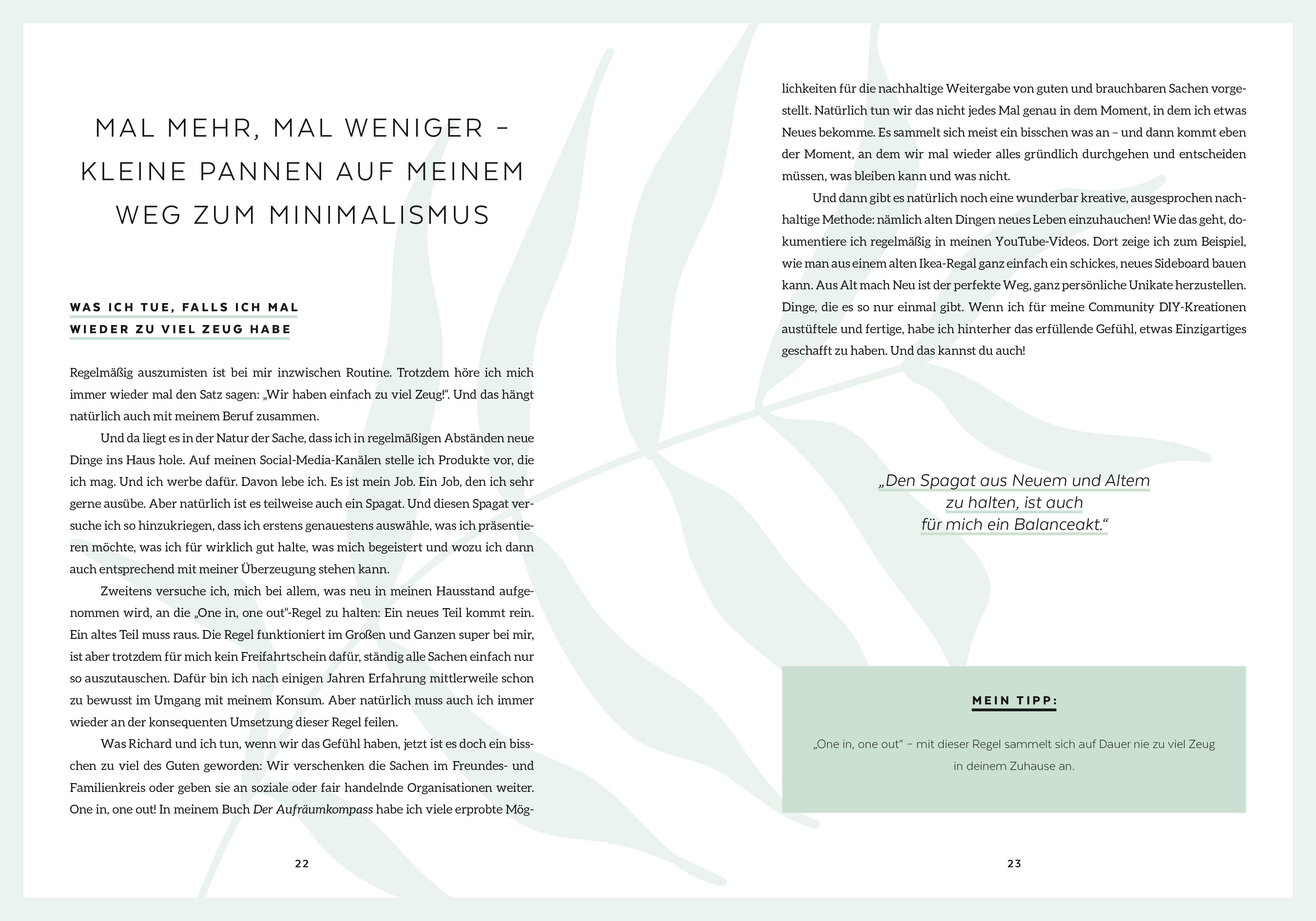 Mehr vom Weniger