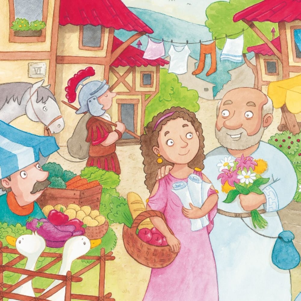 Die heilige Barbara und der Kirschblütenzweig. Mini-Bilderbuch.